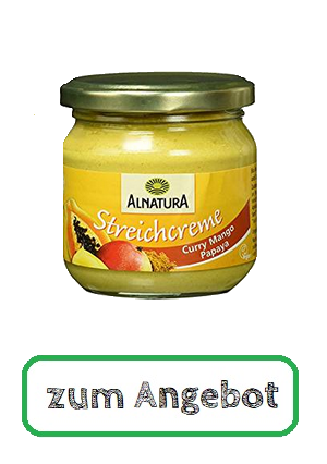 180 g Alnatura Bio Streichcreme Curry Mango-Papaya