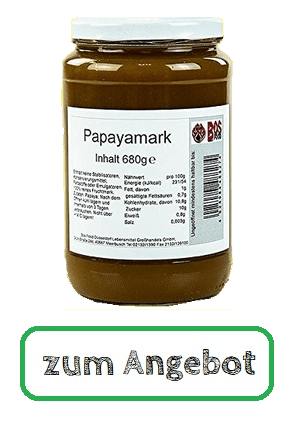 Papaya Püree Mark fein passiert 100% reines Papayafruchtmark. 